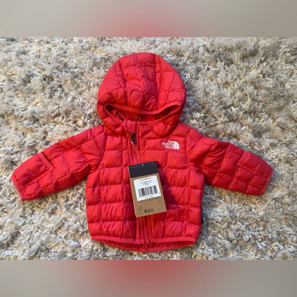 The North Face Thermoball Eco Jacket 0-3mo Paradise Pink NWT